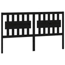 sengegærde 155,5x4x100 cm massivt fyrretræ sort