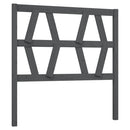 sengegærde 81x4x100 cm massivt fyrretræ grå
