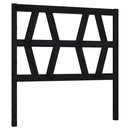 sengegærde 96x4x100 cm massivt fyrretræ sort