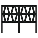 sengegærde 166x4x100 cm massivt fyrretræ sort