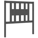 sengegærde 96x4x100 cm massivt fyrretræ grå