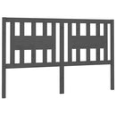 sengegærde 166x4x100 cm massivt fyrretræ grå