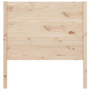 sengegærde 81x4x100 cm massivt fyrretræ