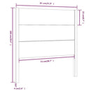 sengegærde 81x4x100 cm massivt fyrretræ