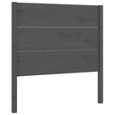 sengegærde 96x4x100 cm massivt fyrretræ grå