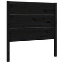sengegærde 96x4x100 cm massivt fyrretræ sort