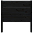 sengegærde 96x4x100 cm massivt fyrretræ sort