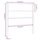 sengegærde 96x4x100 cm massivt fyrretræ sort