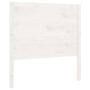 sengegærde 106x4x100 cm massivt fyrretræ hvid