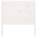 sengegærde 106x4x100 cm massivt fyrretræ hvid