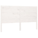 sengegærde 206x4x100 cm massivt fyrretræ hvid