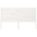 sengegærde 206x4x100 cm massivt fyrretræ hvid