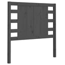 sengegærde 81x4x100 cm massivt fyrretræ grå