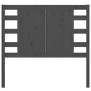 sengegærde 81x4x100 cm massivt fyrretræ grå