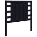 sengegærde 96x4x100 cm massivt fyrretræ sort