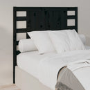 sengegærde 106x4x100 cm massivt fyrretræ sort