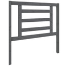 sengegærde 96x4x100 cm massivt fyrretræ grå