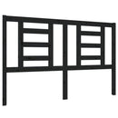 sengegærde 146x4x100 cm massivt fyrretræ sort