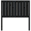 sengegærde 95,5x4x100 cm massivt fyrretræ sort
