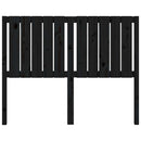 sengegærde 125,5x4x100 cm massivt fyrretræ sort