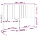 sengegærde 145,5x4x100 cm massivt fyrretræ sort