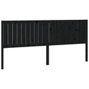 sengegærde 205,5x4x100 cm massivt fyrretræ sort