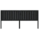 sengegærde 205,5x4x100 cm massivt fyrretræ sort