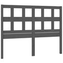 sengegærde 145,5x4x100 cm massivt fyrretræ grå