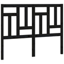 sengegavl 205,5x4x100 cm massivt fyrretræ sort