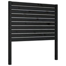 sengegærde 81x4x100 cm massivt fyrretræ sort