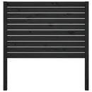 sengegærde 81x4x100 cm massivt fyrretræ sort