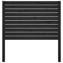 sengegærde 96x4x100 cm massivt fyrretræ sort