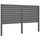 sengegærde 126x4x100 cm massivt fyrretræ grå