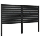 sengegærde 146x4x100 cm massivt fyrretræ sort