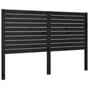 sengegærde 166x4x100 cm massivt fyrretræ sort