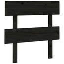sengegærde 103,5x3x81 cm massivt fyrretræ sort
