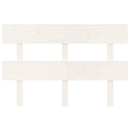 sengegærde 124x3x81 cm massivt fyrretræ hvid