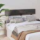 sengegærde 124x3x81 cm massivt fyrretræ grå