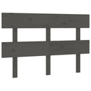 sengegærde 138x3x81 cm massivt fyrretræ grå