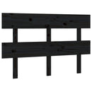 sengegærde 138x3x81 cm massivt fyrretræ sort