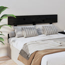 sengegærde 138x3x81 cm massivt fyrretræ sort