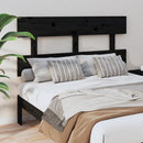 sengegærde 138x3x81 cm massivt fyrretræ sort