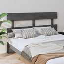 sengegærde 154x3x81 cm massivt fyrretræ grå