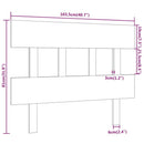 sengegærde 103,5x3x81 cm massivt fyrretræ sort