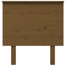 sengegærde 79x6x82,5 cm massivt fyrretræ gyldenbrun