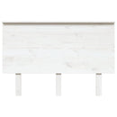 sengegærde 124x6x82,5 cm massivt fyrretræ hvid