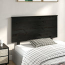 sengegærde 124x6x82,5 cm massivt fyrretræ sort