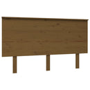 sengegærde 139x6x82,5 cm massivt fyrretræ gyldenbrun
