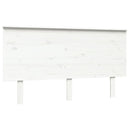 sengegærde 144x6x82,5 cm massivt fyrretræ hvid