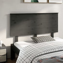 sengegærde 144x6x82,5 cm massivt fyrretræ grå